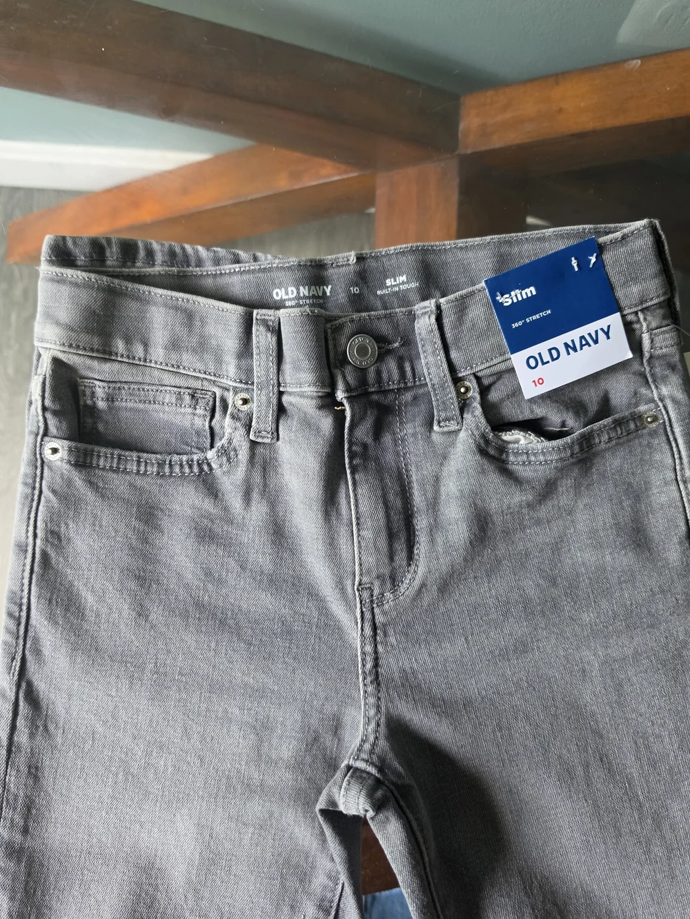 Old Navy Gray Kids Slim Jeans